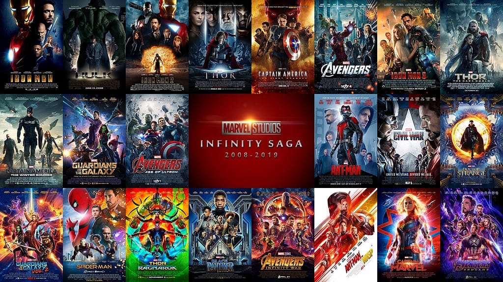 Montage of movie posters